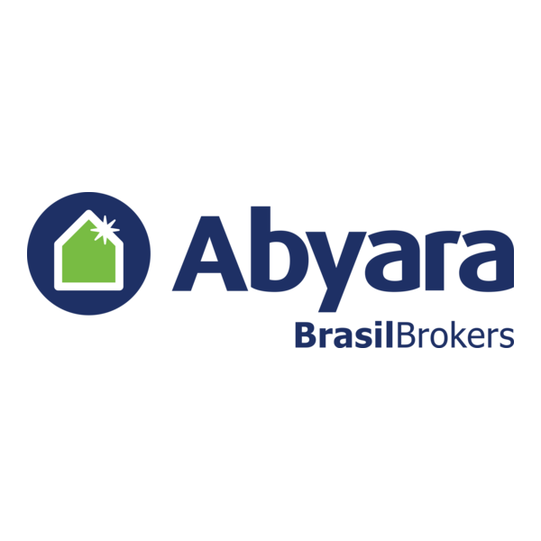 Abyara Brasil Brokers logo on a black background