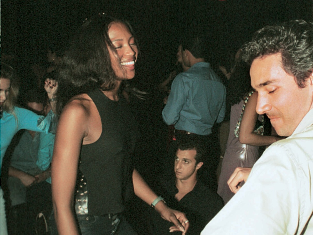 Naomi Campbell and Pedro Paulo Diniz at Disco in 2001